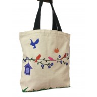 Ladies tote bag- Multicolor Birds Ladies tote bag- Multicolor Birds